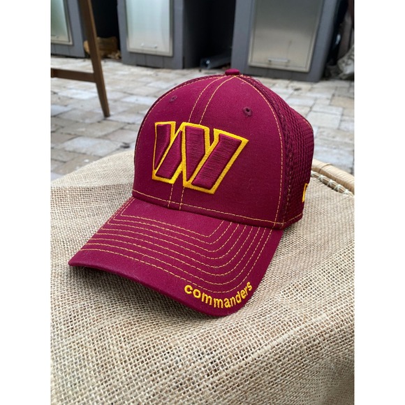 New Era Other - New Era Washington Commanders 39THIRTY Stretch Fit Hat Burgundy Gold NFL M/L